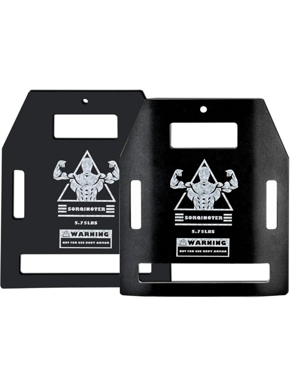 Adjustable Weight Vest Plates - 8.75 & 5.75 lbs Pairs for Enhanced Workouts